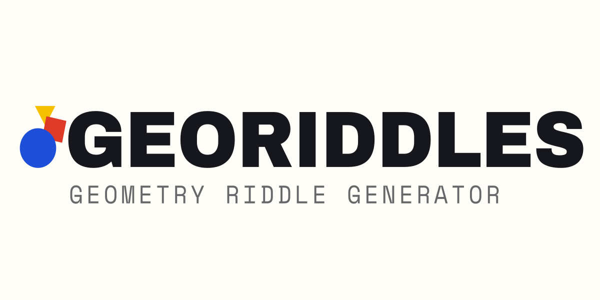 GeoRiddles: Geometry Riddle Generator
