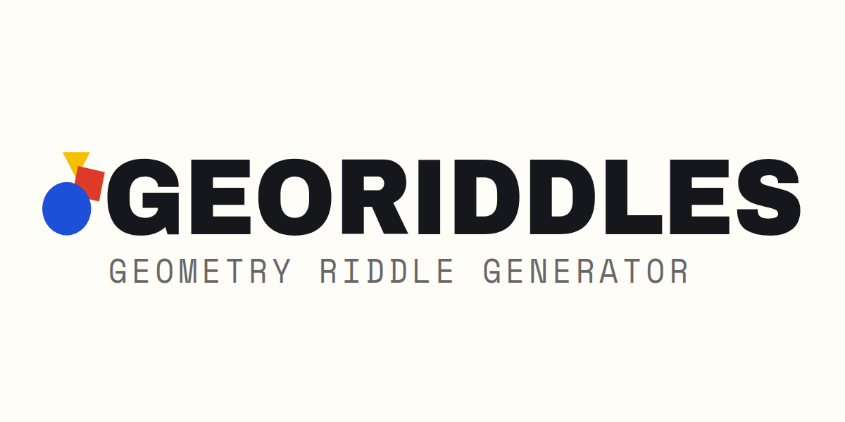 GeoRiddles: Geometry Riddle Generator